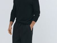 Широкие брюки на кулиске, Черный