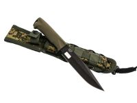 Армейский нож Милитари, сталь AUS-8, рукоять хаки, Кизляр