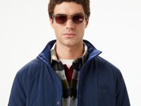 Мужская двусторонняя куртка Lacoste с высоким воротником