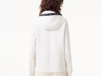 Женская хлопковая толстовка Lacoste с капюшоном