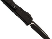 Автоматический нож Microtech Cypher II S/E, сталь M390, рукоять алюминий, черный