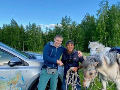 Якутский конный всадник Дугуйдан Винокуров, идущий из Оймякона в Москву, направляется в Башкирию