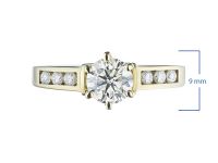 Кольцо из желтого золота с бриллиантами э0301кц08151700