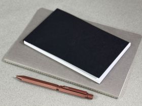 Ручка мультисистемная Rhodia, 3в1 (черный+красный+кар 0,5), корпус Коричневый