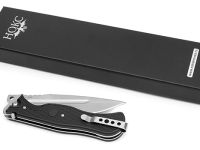 Складной нож НОКС Офицерский-С, сталь AUS-8, рукоять ABS пластик, черный