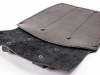 Ножны-чехол для 3-х спортивных ножей кожаные, черные