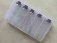 Набор баночек для хранения nuance., d = 2,2 ? 8 см, 5 шт, в контейнере, 16,3 ? 9 ? 2,4 см