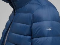 Стеганый пуховик с натуральным пухом