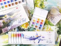 Набор акварели "Белые ночи" IWS в тубах 12 цв 10 мл картон