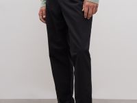 Брюки из хлопка полуприлегающего силуэта