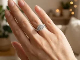 Классическое кольцо из белого золота э4712кц04201507_white