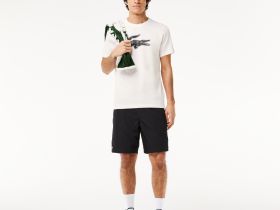 Мужская футболка Lacoste с принтом