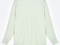 Блузка свободного кроя с отложным воротником