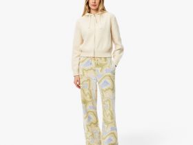 Женские хлопковые спортивные брюки Lacoste оверсайз