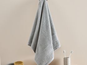 Полотенце махровое Piega, серое