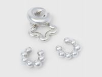 Серьги-каффы, Серебряный