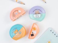 Точилка пластиковая MESHU "Beary beary" 2 отверстия, ассорти