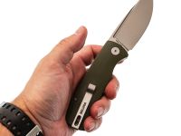 Складной нож Petrified BELUGA, сталь K110, рукоять G10 зеленый
