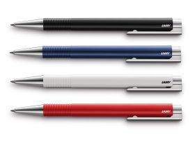 Ручка шариковая LAMY 206 logo, M16 Матовая сталь