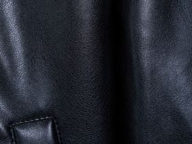 Куртка из искусственной кожи для девочек, Черный