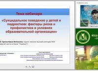 Суицидальное поведение у детей и подростков: факторы риска и профилактика в условиях образовательной организации