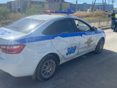 Пьяный водитель устроил погоню и ДТП с патрульным автомобилем в Якутске