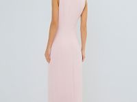 Трикотажное платье со сборками, Розовый