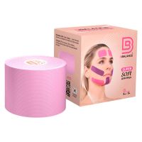 Мягкий кинезио тейп для лица из натурального хлопка сакура 5см*5м BBalance Super Soft