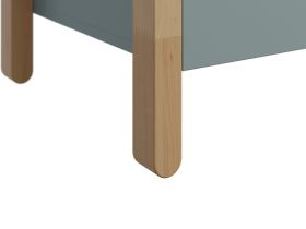 Распашной шкаф Руффи 2-98x203 Серо-зеленый