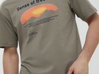 Футболка из хлопка с принтом