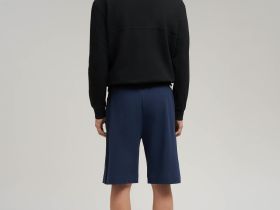 Свободные шорты из хлопка пике