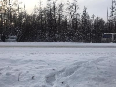 В Мегино-Кангаласском районе столкнулись две машины