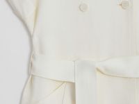 Платье-тренч изо льна с поясом