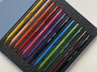 Набор карандашей цельнографитные цветные Гамма "Студия", 12 цв, заточенный, метал. пенал