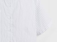 Рубашка с коротким рукавом для девочек, Белый