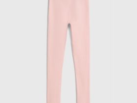 Легинсы в рубчик для девочек, Розовый