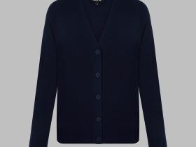 Кардиган свободного кроя с шерстью