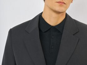 Однобортный пиджак из смесовой шерсти, Серый
