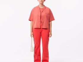 Женские прямые джинсы Lacoste из экологиески чистого хлопка