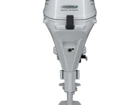 4х-тактный лодочный мотор SUZUKI DF20ATS. белый