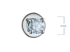 Пусеты из белого золота э4712пс03220894_white