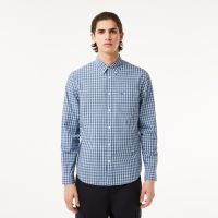 Мужская рубашка Lacoste Check Poplin в клетку