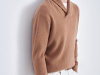 Джемпер прямого силуэта с воротником-стойкой