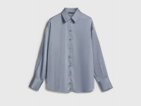 Блузка из сатина, Серый