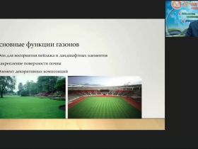 Международный вебинар "Особенности устройства и формирования газонов на участках различного назначения"