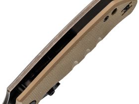 Нож Barmaley Knives Seadevil, сталь D2, рукоять G10/сталь, песочный, вейв
