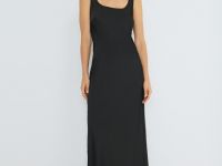 Платье из сатина, Черный