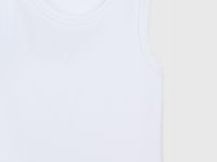 Базовая майка в рубчик, Белый