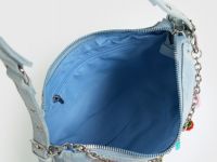 Сумка из денима с цепью для девочек, Синий
