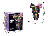 JK6250-1 Конструктор Bearbrick: Cyberblack